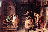 Adriaen Brouwer Tavern Scene painting